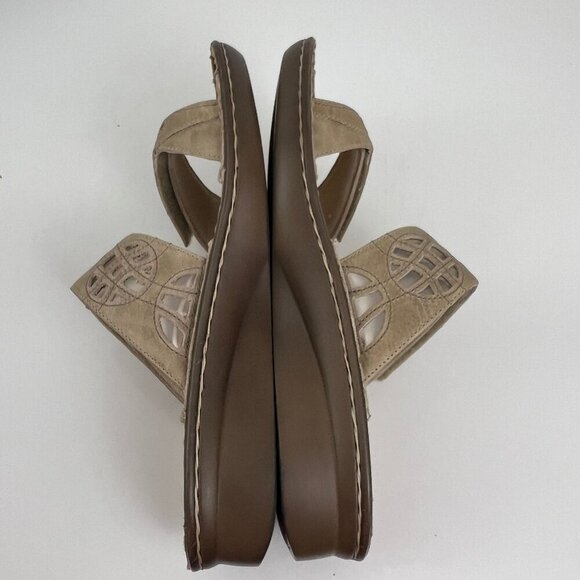NAOT Sandals Size 41 US 10  Cornet Sandals Beige Leather Two Adjust Strap - Picture 16 of 16